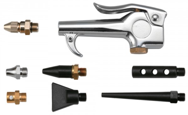 Пистолет продувочный с насадками 8 предметов Jonnesway JAT-6901S фото